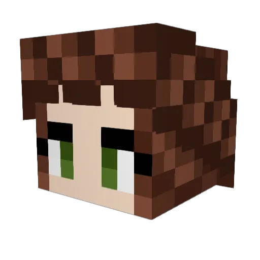 sw3tnothing Minecraft avatar head, 3D render