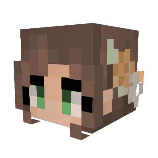 swEEttrEat04 Minecraft avatar head, 3D render
