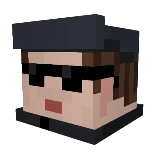 swack44 Minecraft avatar head, 3D render