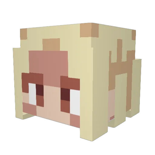swagapeno Minecraft avatar head, 3D render
