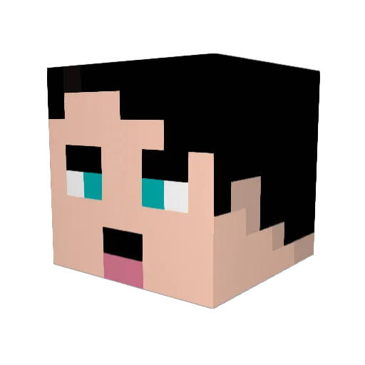 swagdadDEL Minecraft avatar head, 3D render