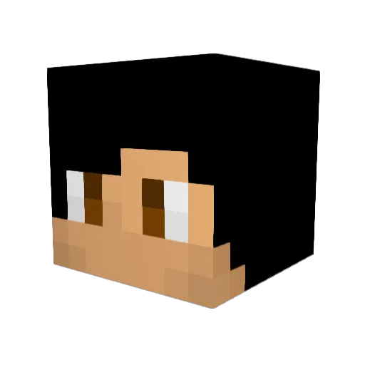 swagg_fox Minecraft avatar head, 3D render