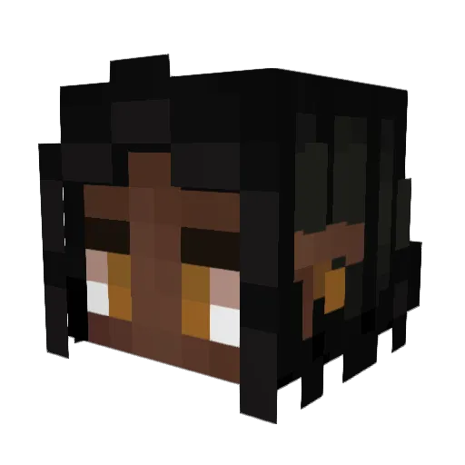swaggelf Minecraft avatar head, 3D render
