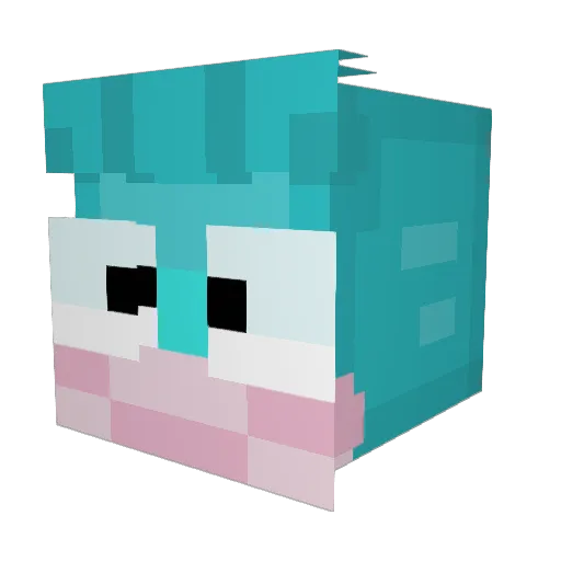 swaggrl2 Minecraft avatar head, 3D render