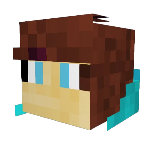 swaggyonpc Minecraft avatar head, 3D render