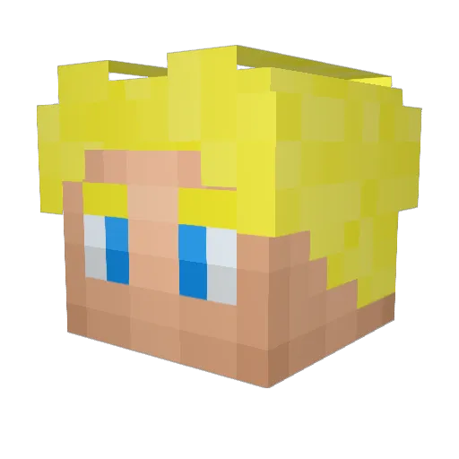 swagmasteradell Minecraft avatar head, 3D render