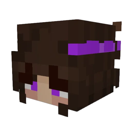 swagmelia Minecraft avatar head, 3D render