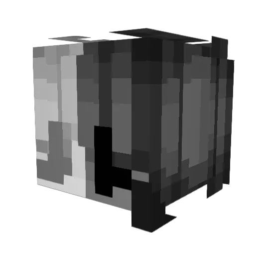 swagnut Minecraft avatar head, 3D render