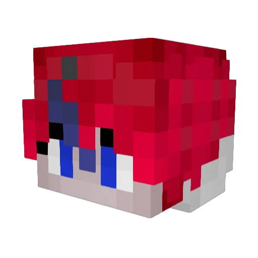 swagszn Minecraft avatar head, 3D render