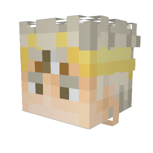 swambu Minecraft avatar head, 3D render