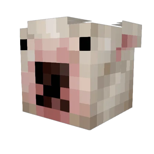 swamp_toad Minecraft avatar head, 3D render