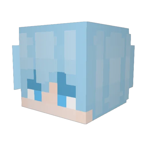 swandolly Minecraft avatar head, 3D render