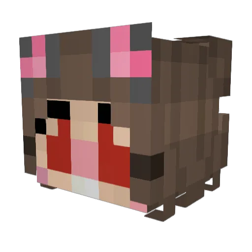 swap_chara Minecraft avatar head, 3D render
