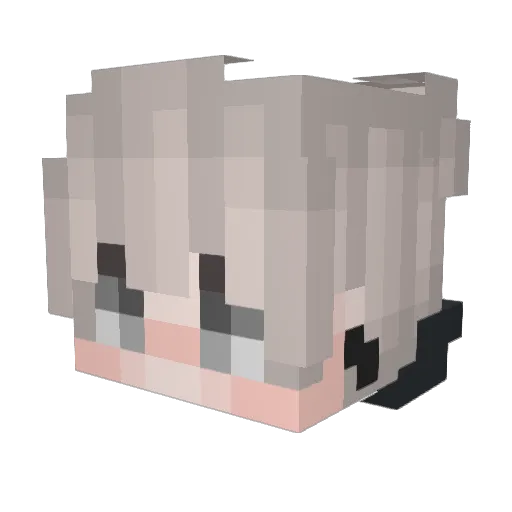 swapont Minecraft avatar head, 3D render
