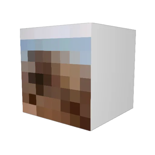 swaqm Minecraft avatar head, 3D render