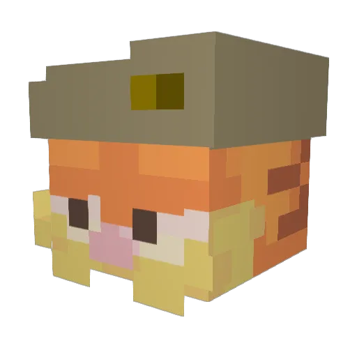 swarovv Minecraft avatar head, 3D render