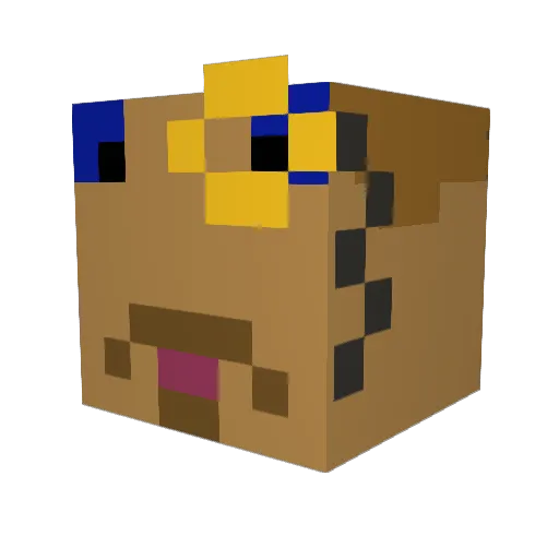 swatteam185 Minecraft avatar head, 3D render