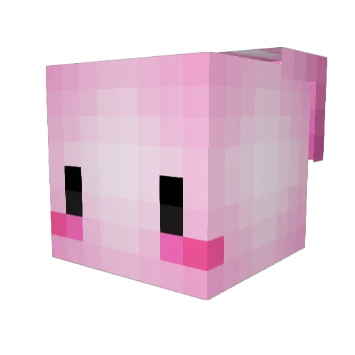 swaurm Minecraft avatar head, 3D render