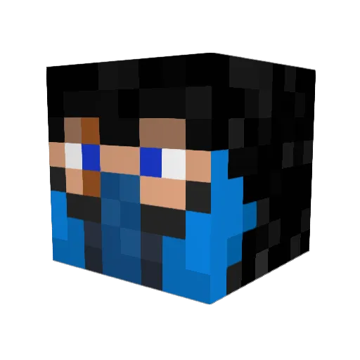 swaz Minecraft avatar head, 3D render