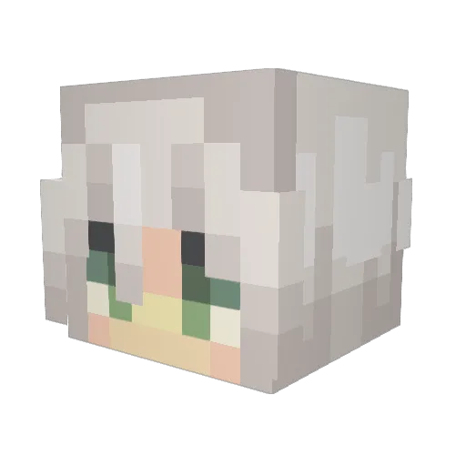 swazre Minecraft avatar head, 3D render