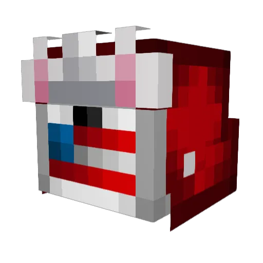 sweatgodbad Minecraft avatar head, 3D render
