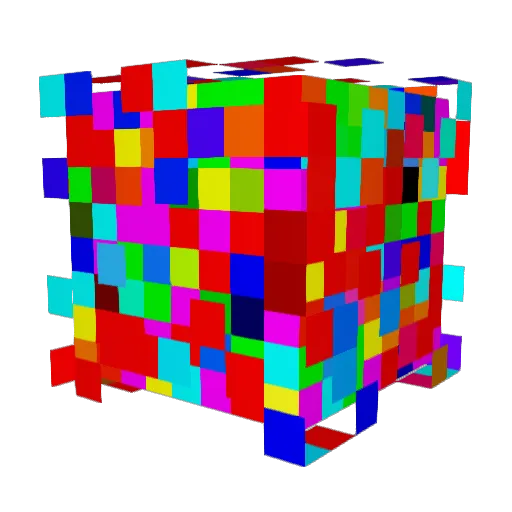 sweatily Minecraft avatar head, 3D render