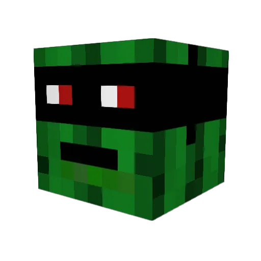 sweaty8 Minecraft avatar head, 3D render