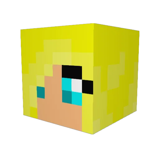 swedishfatboy Minecraft avatar head, 3D render