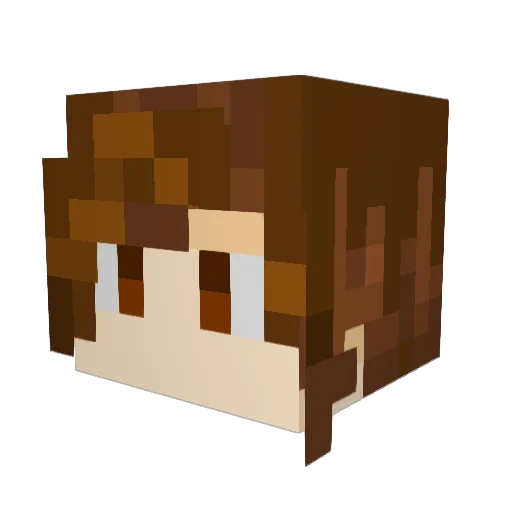 swedishpeanut Minecraft avatar head, 3D render