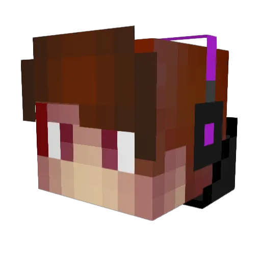 sweeetas Minecraft avatar head, 3D render