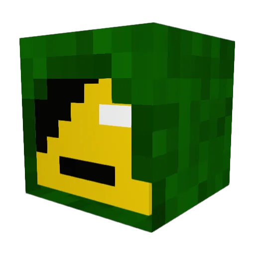 sweendog02 Minecraft avatar head, 3D render