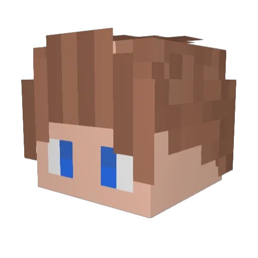 sweeperguy Minecraft avatar head, 3D render