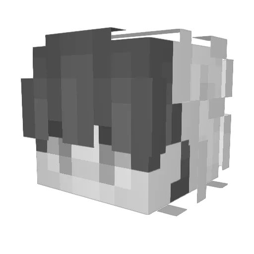sweerey Minecraft avatar head, 3D render