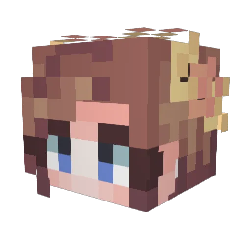 sweet1e2 Minecraft avatar head, 3D render