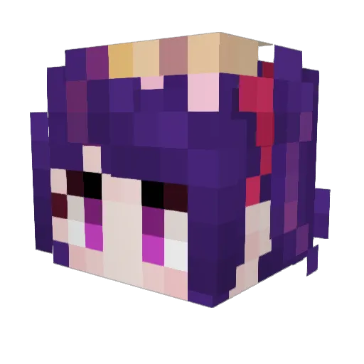 sweet726 Minecraft avatar head, 3D render