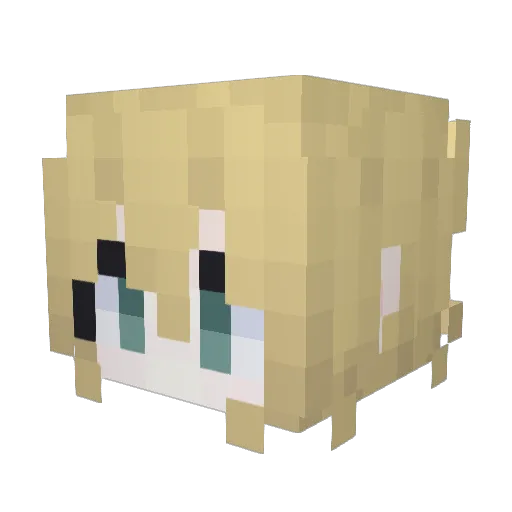 sweetPOTATOMAM Minecraft avatar head, 3D render