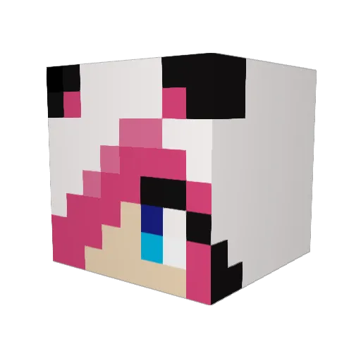 sweet_bunny9 Minecraft avatar head, 3D render