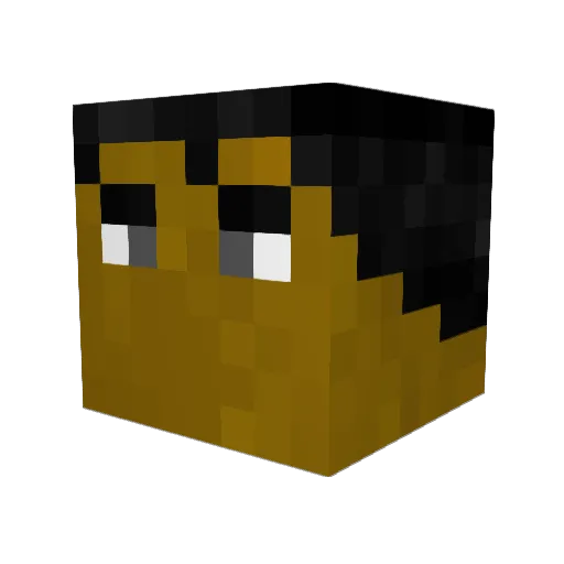 sweet_cheese Minecraft avatar head, 3D render