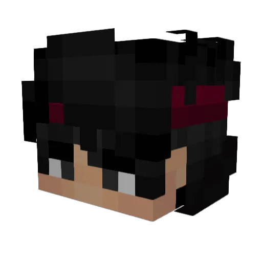 sweet_cheries Minecraft avatar head, 3D render