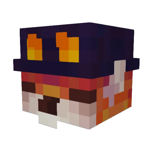sweet_melody_ Minecraft avatar head, 3D render