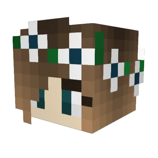 sweet_pony Minecraft avatar head, 3D render