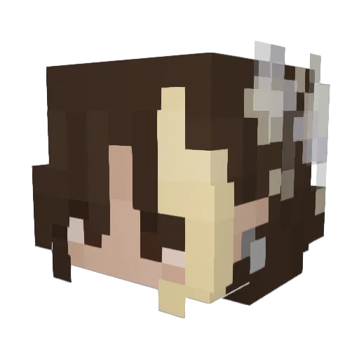sweet_stars Minecraft avatar head, 3D render
