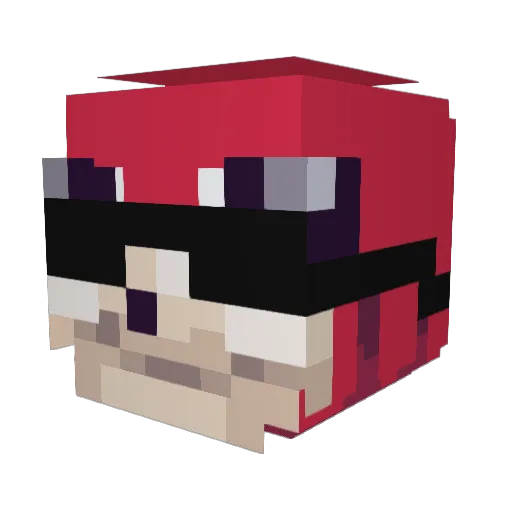 sweetboycloud Minecraft avatar head, 3D render