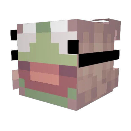 sweetcaramel8 Minecraft avatar head, 3D render