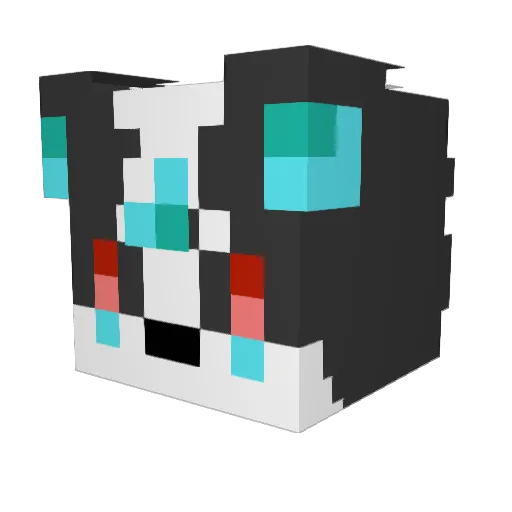 sweetcoin Minecraft avatar head, 3D render