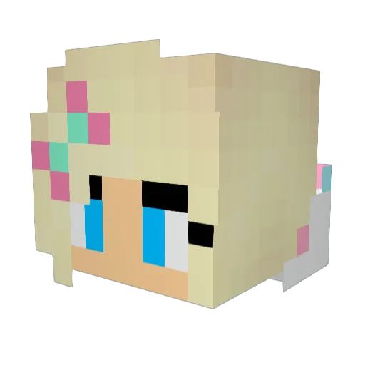 sweetcupcake06 Minecraft avatar head, 3D render