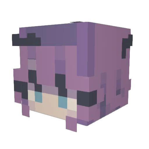 sweetdreaams Minecraft avatar head, 3D render