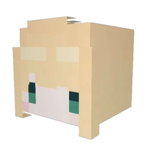 sweetflower61 Minecraft avatar head, 3D render