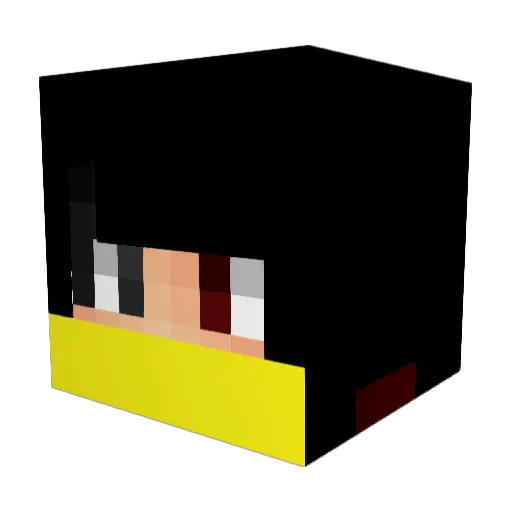 sweethai Minecraft avatar head, 3D render