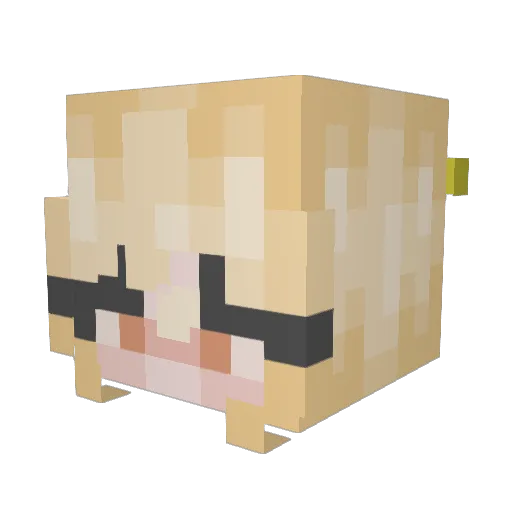 sweethalm Minecraft avatar head, 3D render